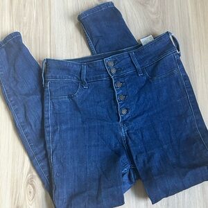 Hollister Dark Blue Ultra High-Rise Jean Legging